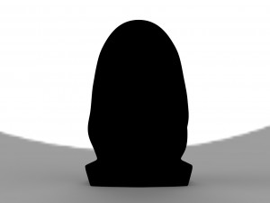 ghostface from scream bust ready for full color 3d printing Model do druku 3D