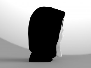 ghostface from scream bust ready for full color 3d printing Model do druku 3D