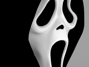 ghostface from scream bust ready for full color 3d printing Model do druku 3D