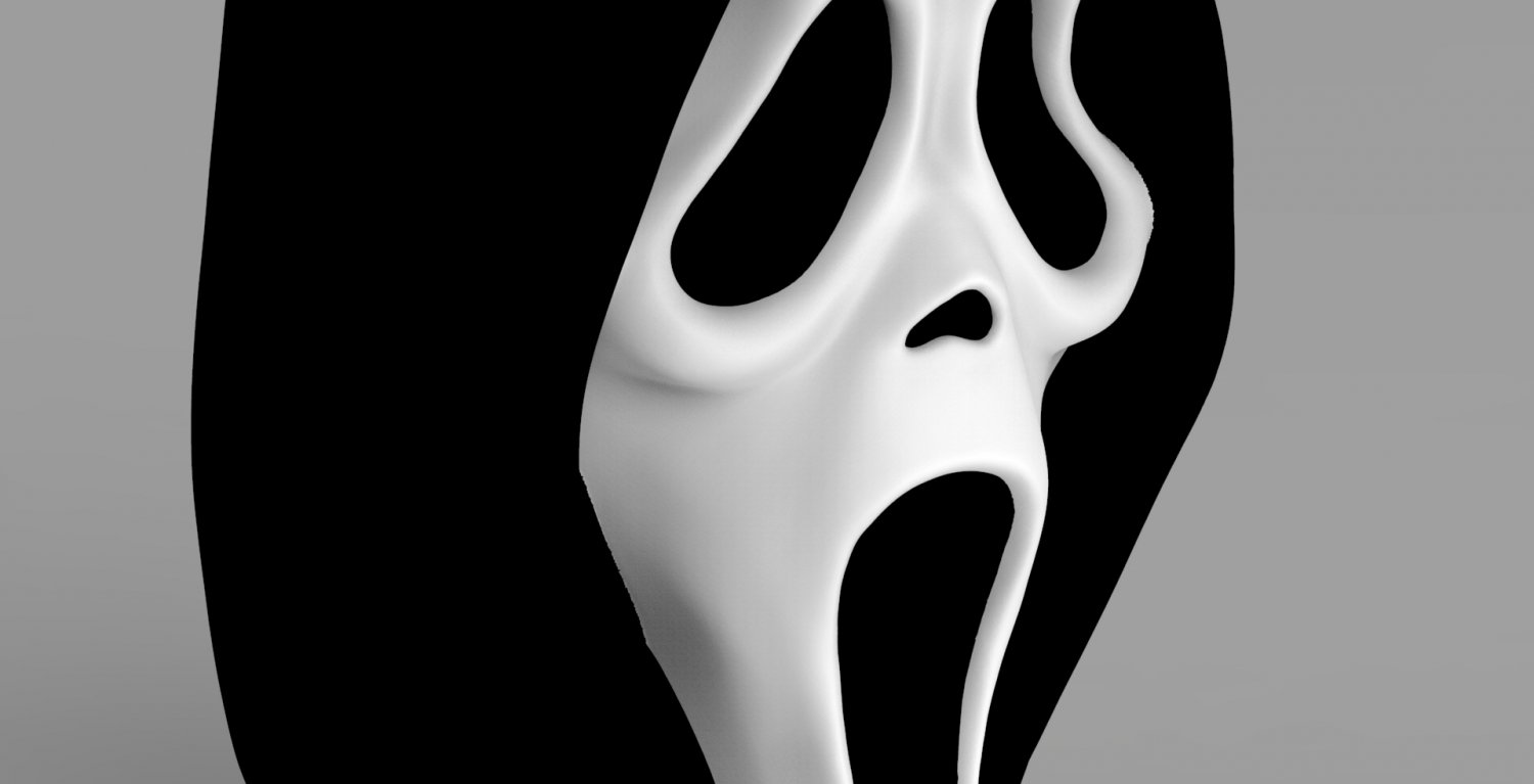 3d ghost face