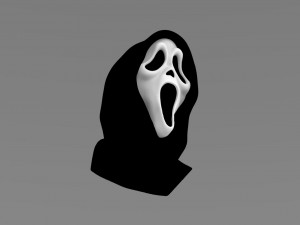 ghostface from scream bust ready for full color 3d printing Model do druku 3D