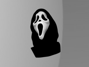 ghostface from scream bust ready for full color 3d printing Model do druku 3D