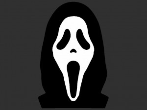 ghostface from scream bust ready for full color 3d printing Model do druku 3D