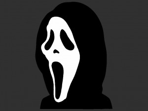 ghostface from scream bust ready for full color 3d printing Model do druku 3D