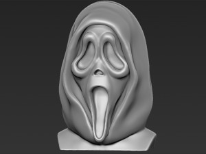 ghostface from scream bust ready for full color 3d printing Model do druku 3D