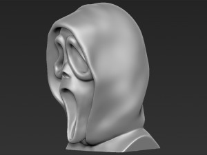 ghostface from scream bust ready for full color 3d printing Model do druku 3D