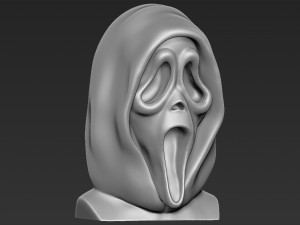 ghostface from scream bust ready for full color 3d printing Model do druku 3D