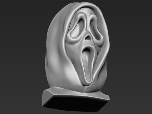 ghostface from scream bust ready for full color 3d printing Model do druku 3D