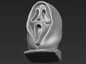 ghostface from scream bust ready for full color 3d printing Model do druku 3D