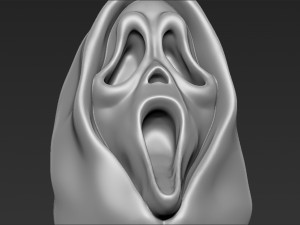 ghostface from scream bust ready for full color 3d printing Model do druku 3D