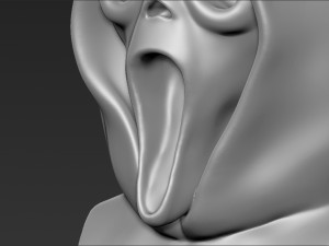 ghostface from scream bust ready for full color 3d printing Model do druku 3D