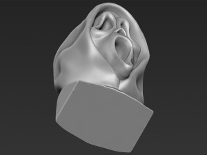 ghostface from scream bust ready for full color 3d printing Model do druku 3D