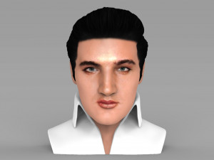 elvis presley bust ready for full color 3d printing 3D Print Model