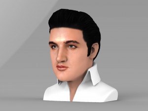 elvis presley bust ready for full color 3d printing 3D Print Model