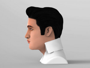 elvis presley bust ready for full color 3d printing 3D Print Model