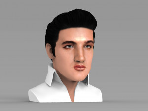 elvis presley bust ready for full color 3d printing 3D Print Model