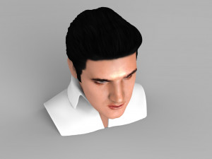elvis presley bust ready for full color 3d printing 3D Print Model
