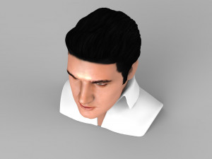 elvis presley bust ready for full color 3d printing 3D Print Model