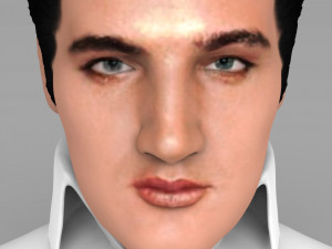 elvis presley bust ready for full color 3d printing 3D Print Model