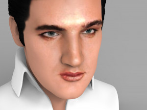 elvis presley bust ready for full color 3d printing 3D Print Model