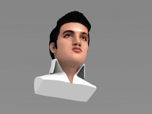 elvis presley bust ready for full color 3d printing 3D Print Model