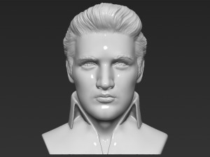 elvis presley bust ready for full color 3d printing 3D Print Model