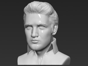elvis presley bust ready for full color 3d printing 3D Print Model