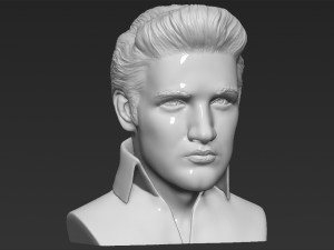 elvis presley bust ready for full color 3d printing 3D Print Model