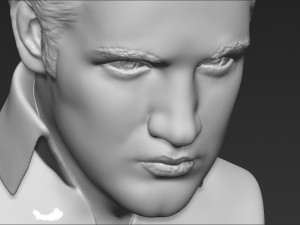 elvis presley bust ready for full color 3d printing 3D Print Model