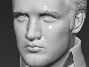 elvis presley bust ready for full color 3d printing 3D Print Model