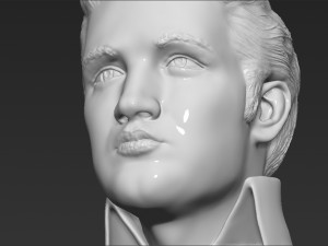 elvis presley bust ready for full color 3d printing 3D Print Model