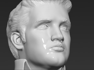 elvis presley bust ready for full color 3d printing 3D Print Model