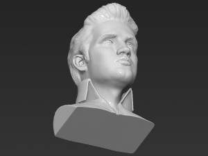 elvis presley bust ready for full color 3d printing 3D Print Model