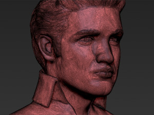 elvis presley bust ready for full color 3d printing 3D Print Model