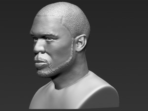 50 cent bust 3d printing ready stl obj 3D-printmodel