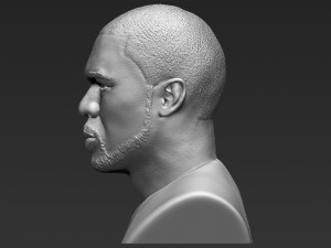 50 cent bust 3d printing ready stl obj 3D-printmodel
