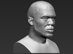 50 cent bust 3d printing ready stl obj 3D-printmodel