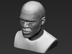 50 cent bust 3d printing ready stl obj 3D-printmodel