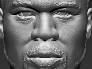 50 cent bust 3d printing ready stl obj 3D-printmodel