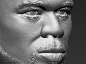 50 cent bust 3d printing ready stl obj 3D-printmodel