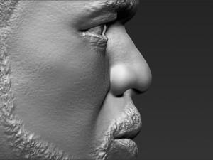 50 cent bust 3d printing ready stl obj 3D-printmodel