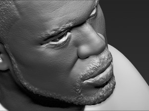 50 cent bust 3d printing ready stl obj 3D-printmodel