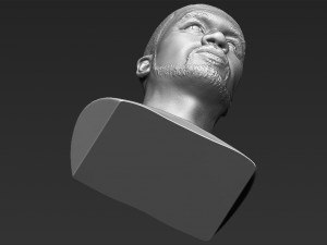 50 cent bust 3d printing ready stl obj 3D-printmodel
