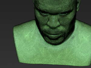 50 cent bust 3d printing ready stl obj 3D-printmodel