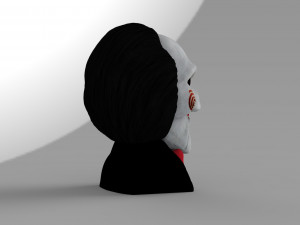 billy the puppet from saw bust ready for full color 3d printing 3Dプリントモデル
