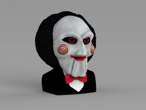 billy the puppet from saw bust ready for full color 3d printing 3Dプリントモデル