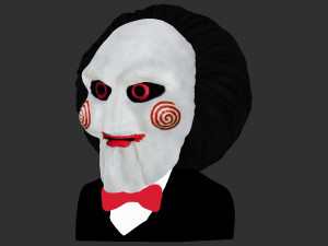 billy the puppet from saw bust ready for full color 3d printing 3Dプリントモデル