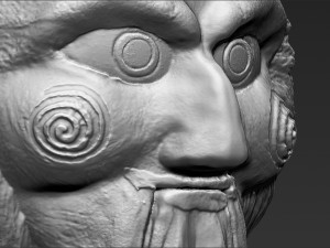 billy the puppet from saw bust ready for full color 3d printing 3Dプリントモデル