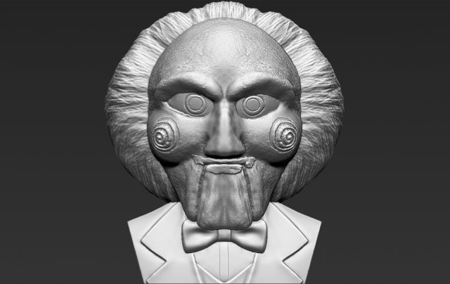 billy the puppet from saw bust 3d printing ready stl obj 3D-printmodel .c4d .max .obj .3ds .fbx .stl .blend 