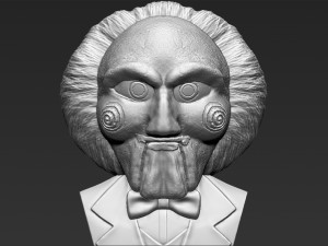 billy the puppet from saw bust 3d printing ready stl obj 3D 프린트 모델